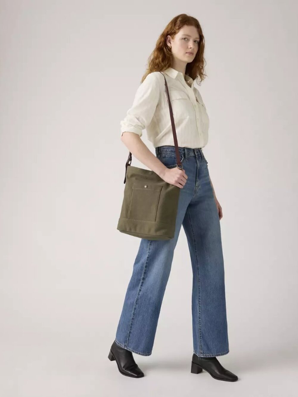 Levi's Green Heritage Bucket Bag/NWT - Picture 2 of 11